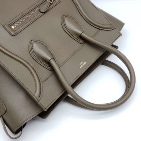 CELINE Micro Luggage Calfskin Hand Bag 733-892022 - Picture 7 of 15